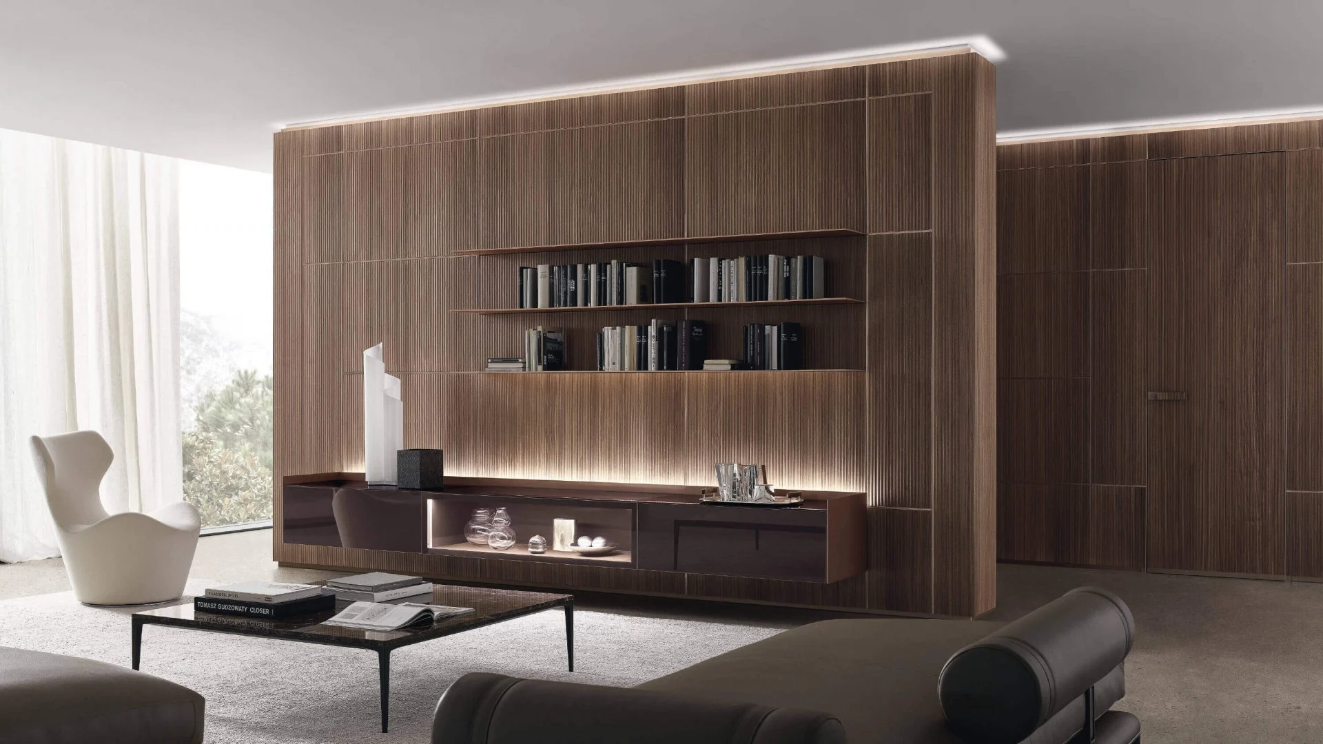 Rimadesio Cuneo 2 Modulor sistema boiserie di design zona giorno | Rimadesio