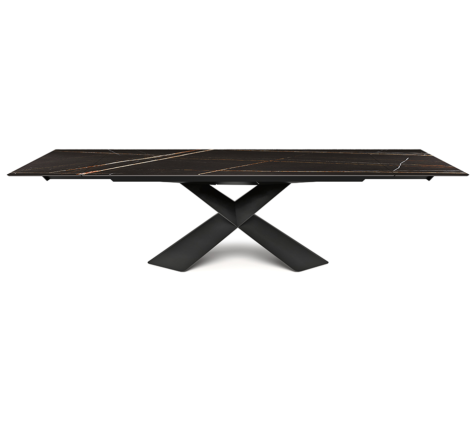 Tavolo da cucina TYRON Keramik Drive con piano in ceramica e base in acciaio
