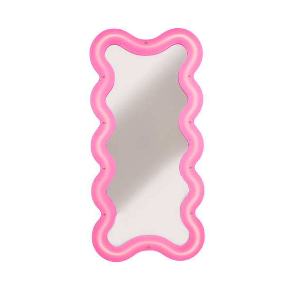 Dettaglio dello Specchio Supercurve Mirror Tall con colori fluo super colorati