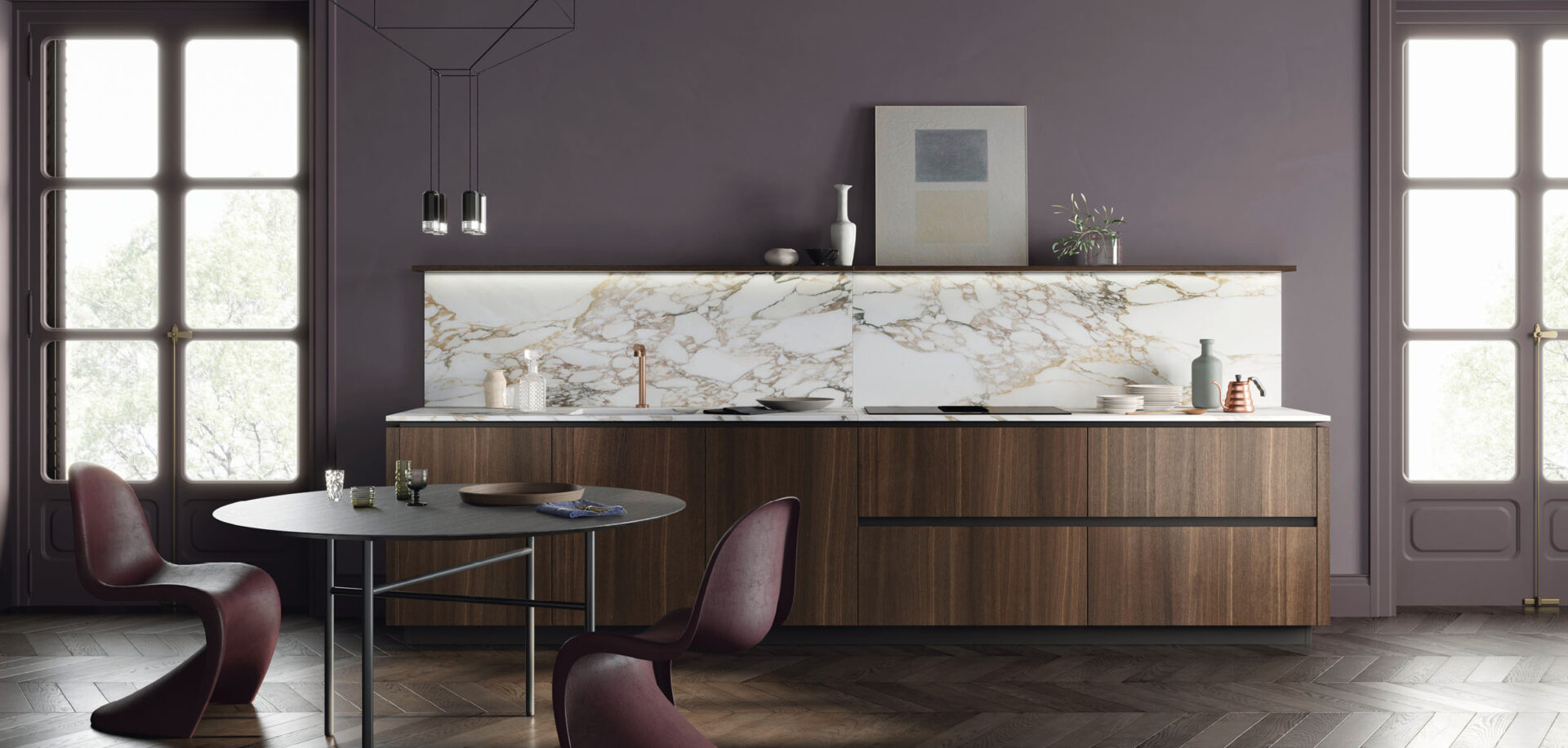 Copertina cucina M2 Goccia con design moderno e gola pulita