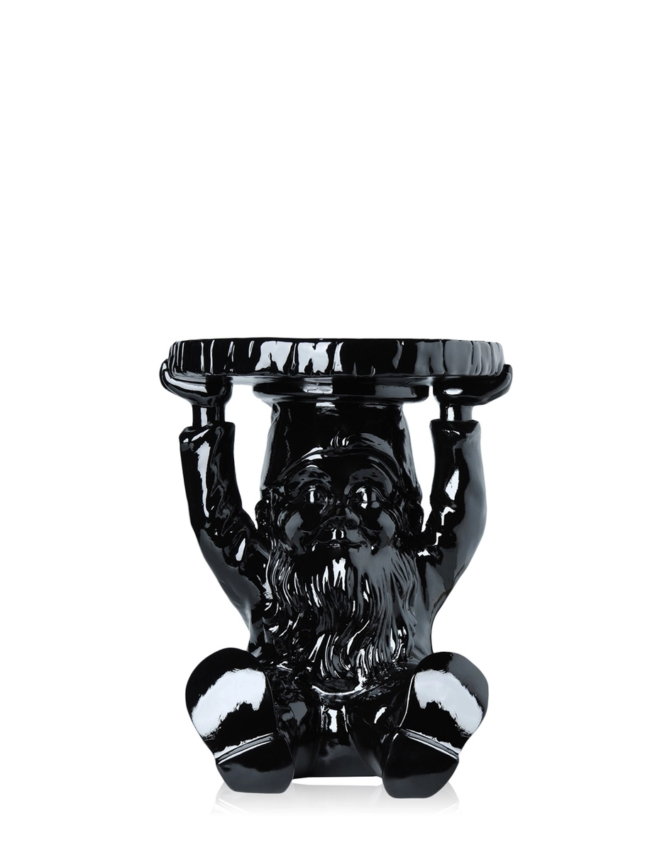 Side Table Attila Kartell nero vista frontale