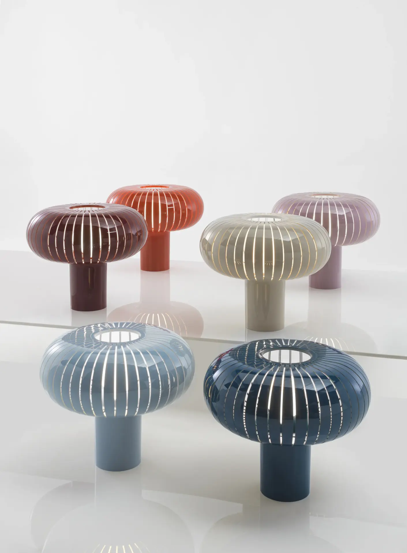 Gruppo di lampade da tavolo Teresa Kartell in diverse finiture