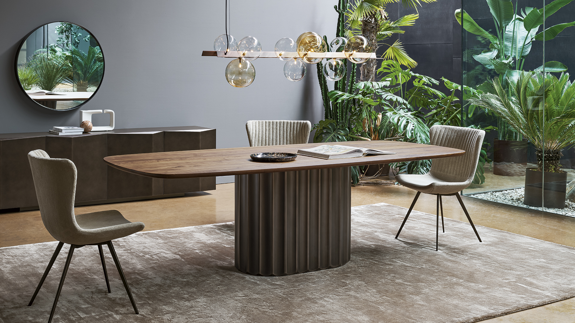 Bonaldo Tavolo Dorian Table Vista Laterale