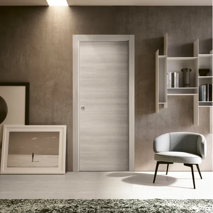 Porta per interni effetto legno Trame Bertolotto vista frontale