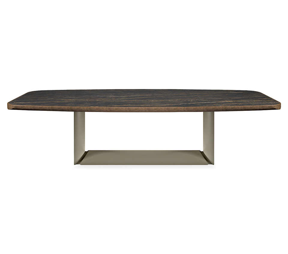 Tavolo Dragon Keramik Premium vista frontale con piano in ceramica