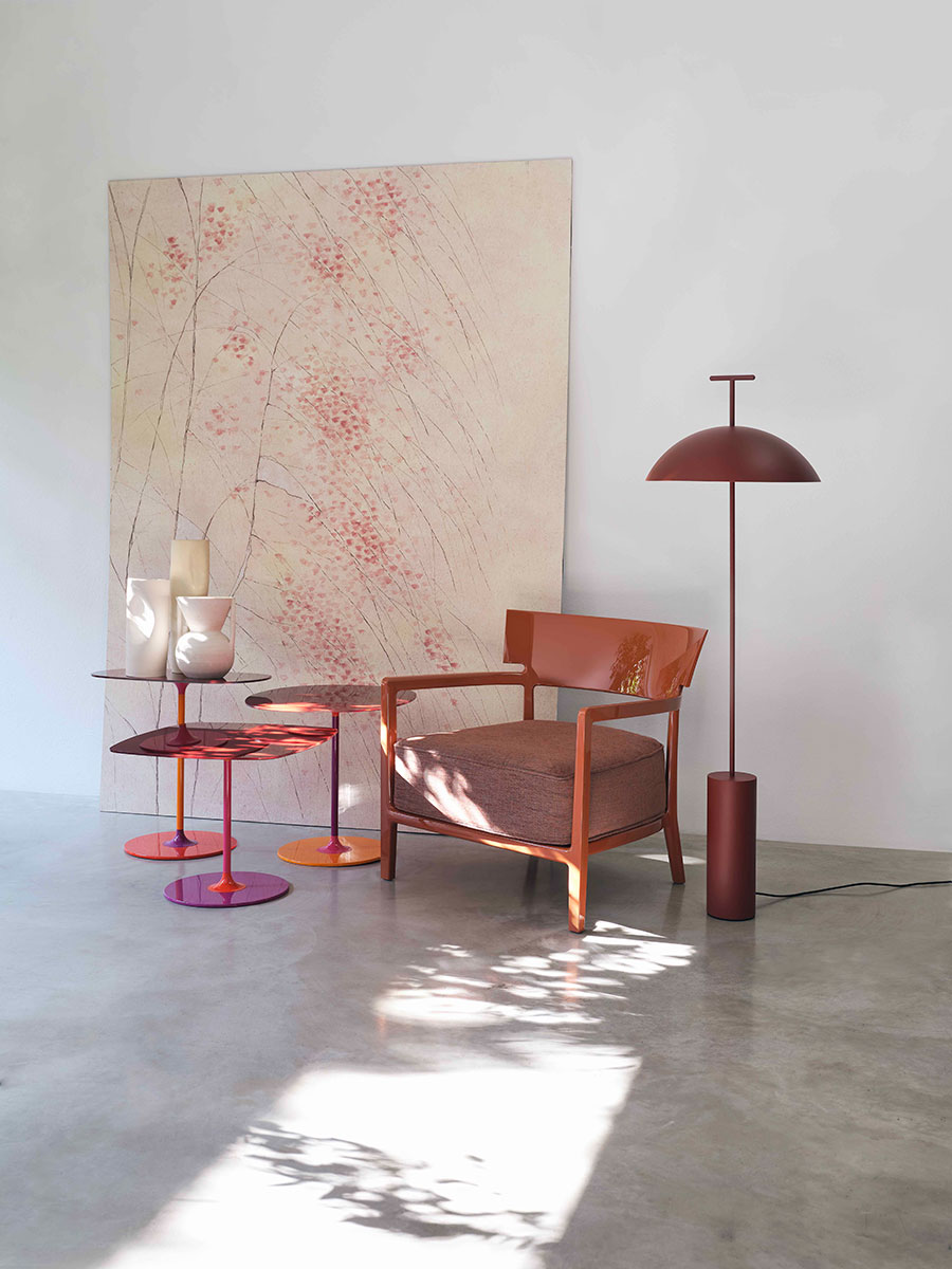 Lampada da terra Geen-a in ambiente living moderno