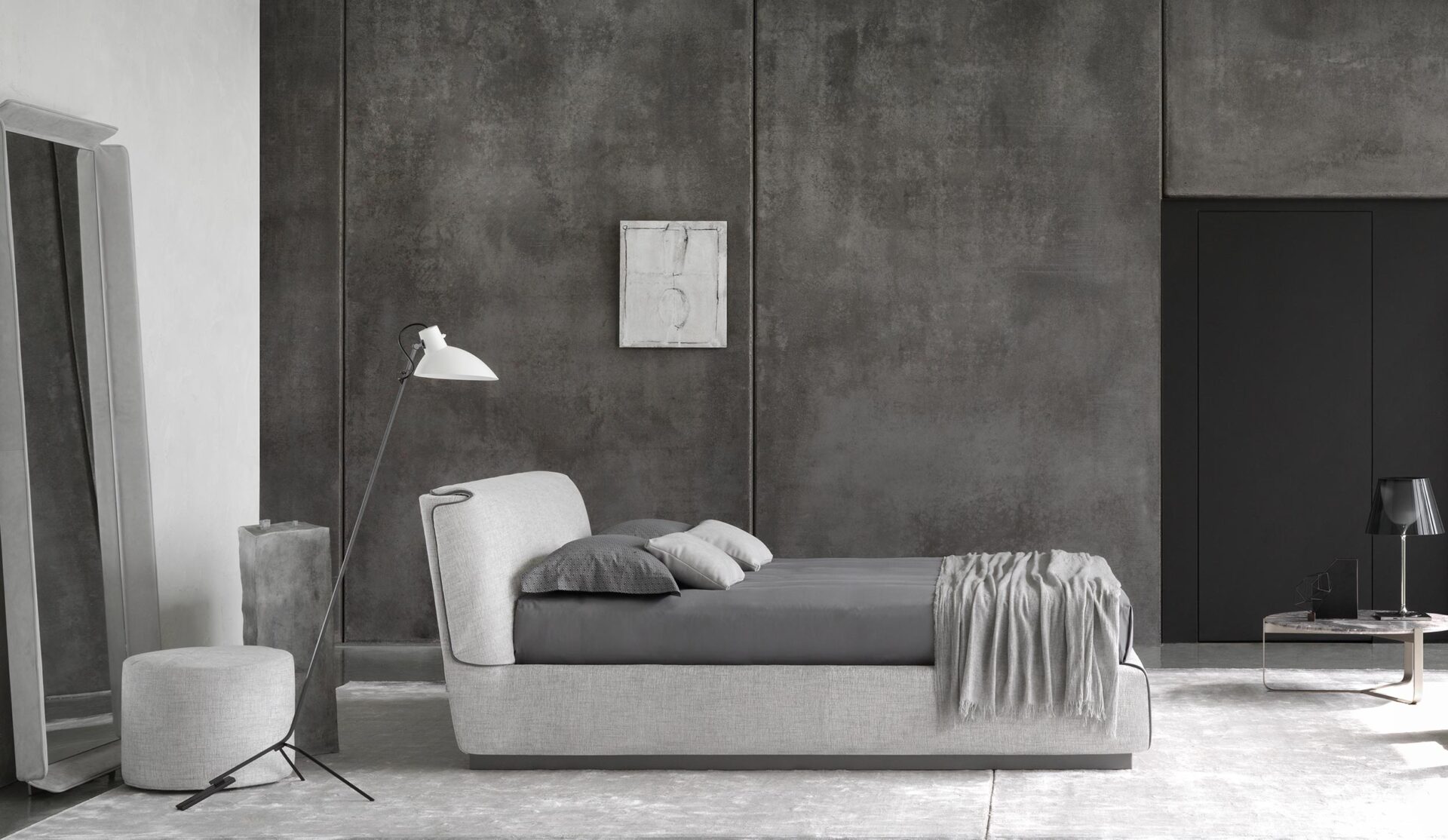 Letto matrimoniale Gentleman Testata Bassa Flou immagine principale