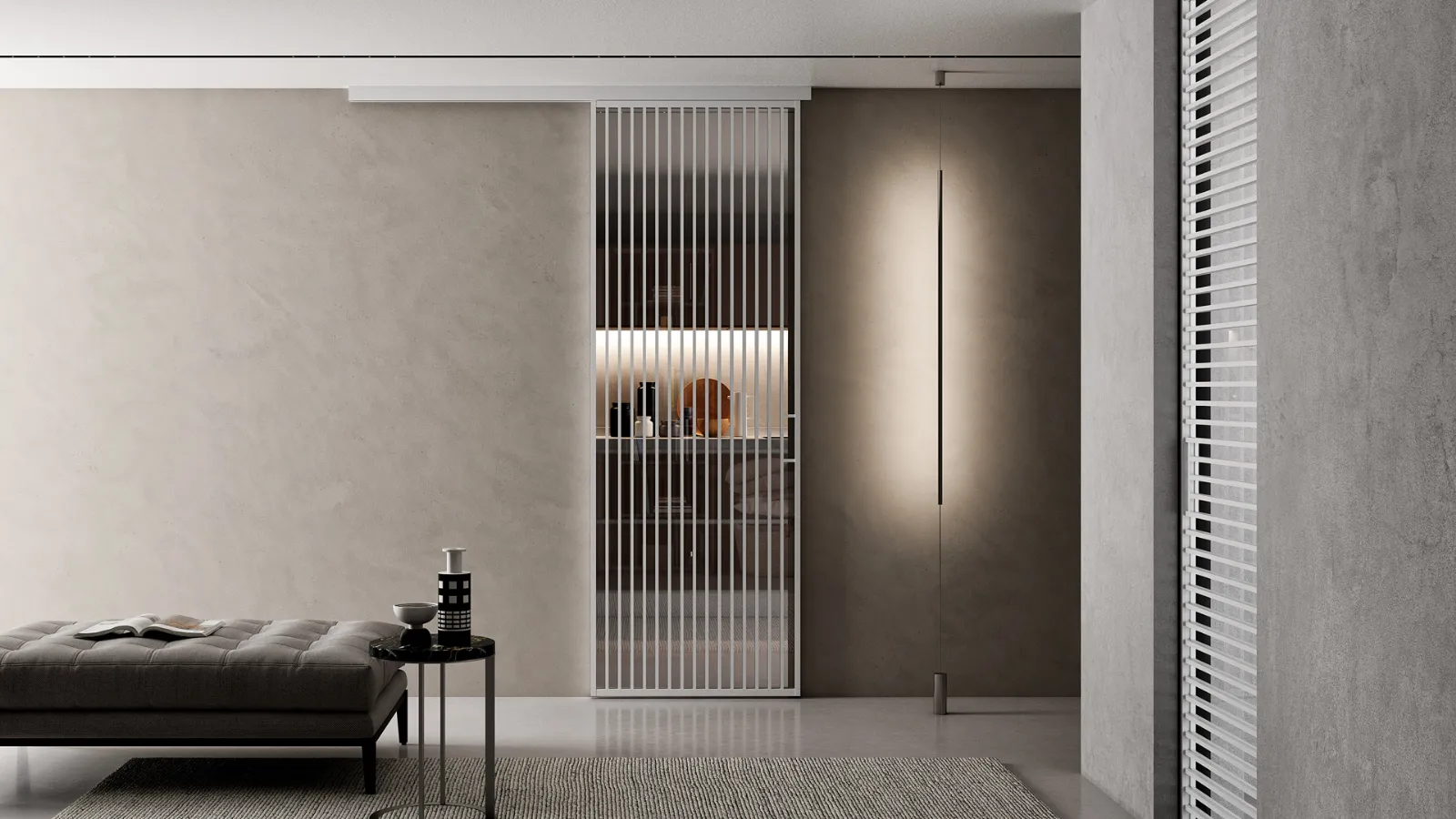 Porta interna a vetro Glass Bianco Bertolotto