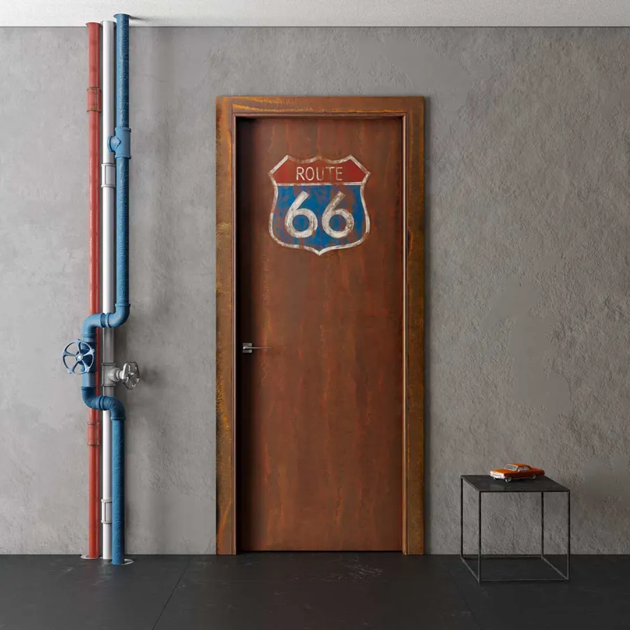 Porta interna Bertolotto con finitura effetto ruggine stonalizzato