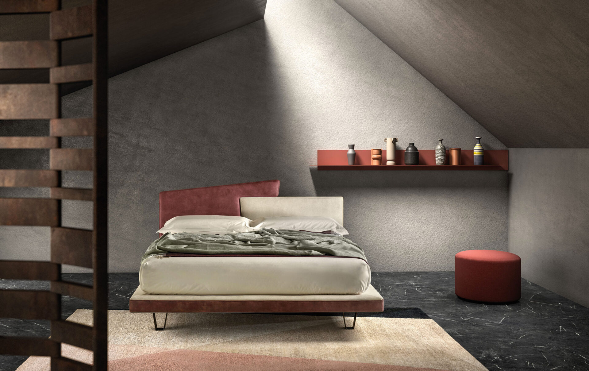 Letto imbottito Link Samoa Divani