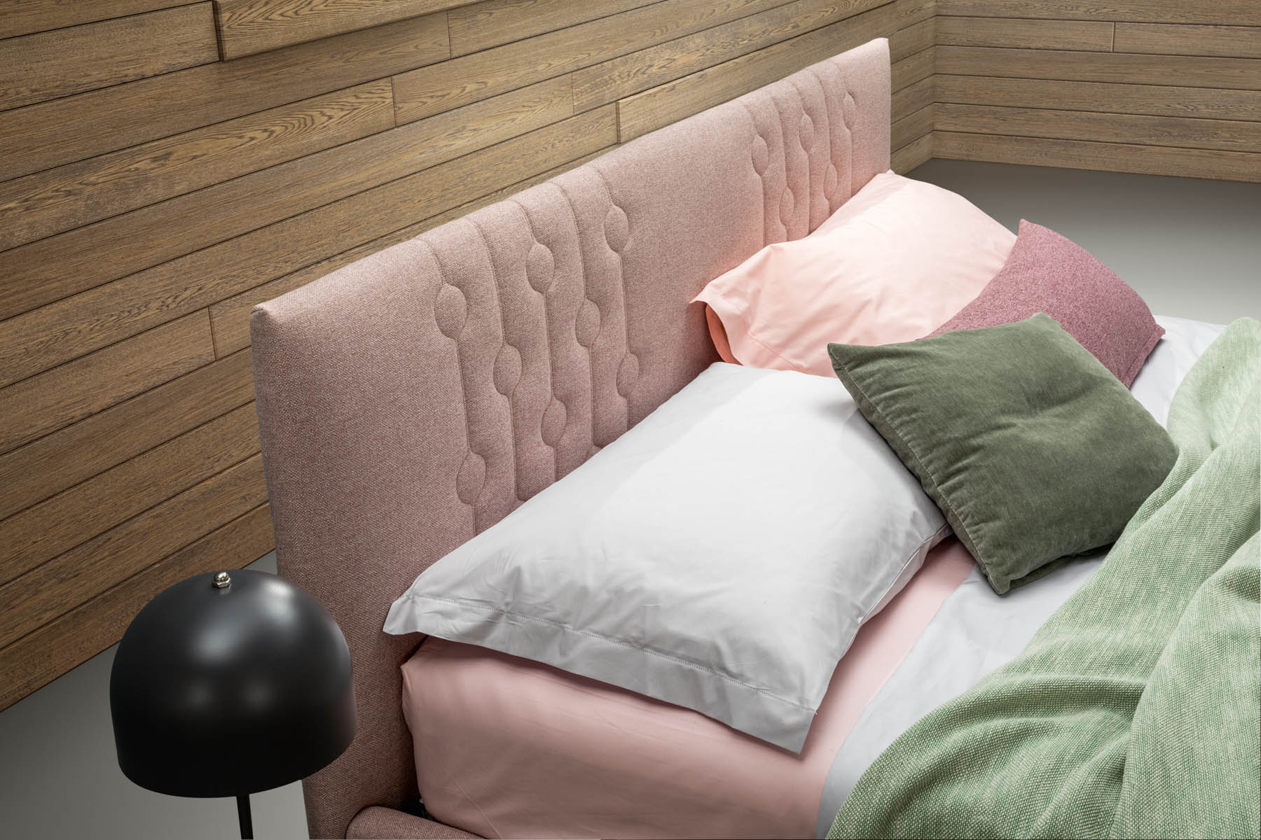 Dettaglio imbottitura letto Loop